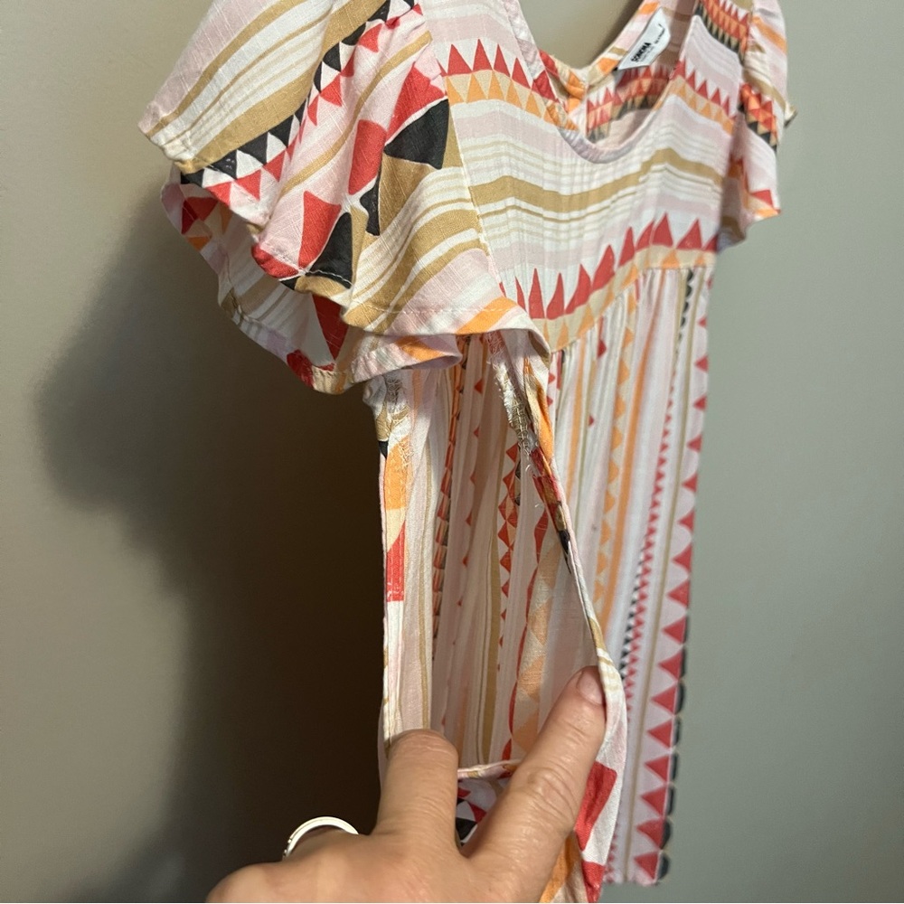 Sonoma women’s plus 1X Geometric Patterned top loose cotton blend summer - Picture 7 of 11